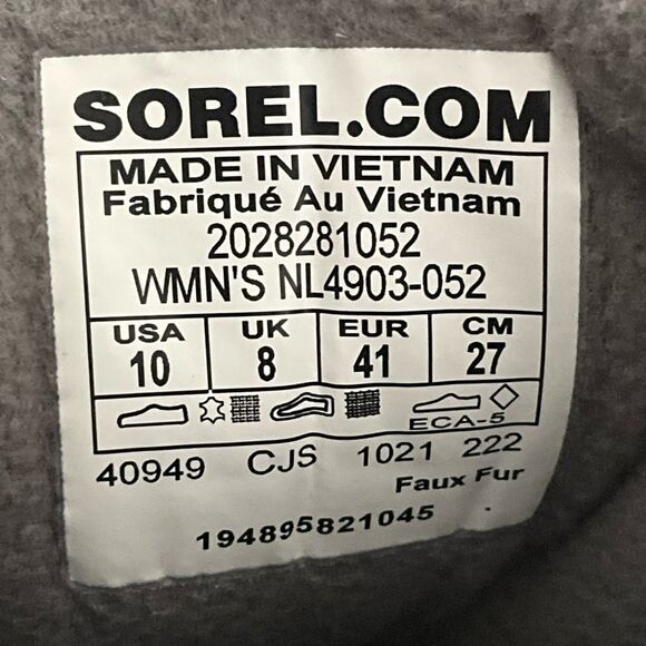 NEW Sorel Waterproof Construction Caribou Kinetic Breakthru Sneaker Boot 10 - Picture 6 of 13